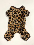 Jumpsuit Leopard Dark | Plush outfit | Wider model | Sizes: S-L