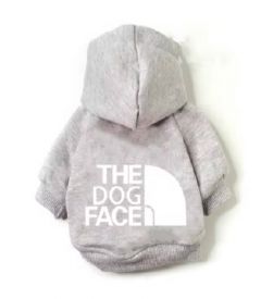 Soft Hoodie Dog Face Gray | Sizes: S-XXL