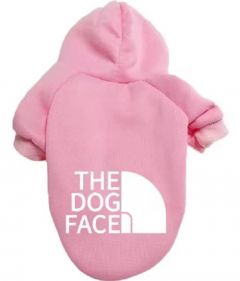 Soft Hoodie Dog Face Pink | Sizes: S-XXL