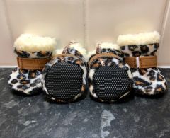 Safety slippers Bling Bling Leopard |Teddy lining-Slippers | Sizes: S-XL | 4 pieces
