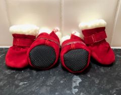 Safety slippers Mocca Red |Teddy lining-Slippers | Sizes: S-XL | 4 pieces