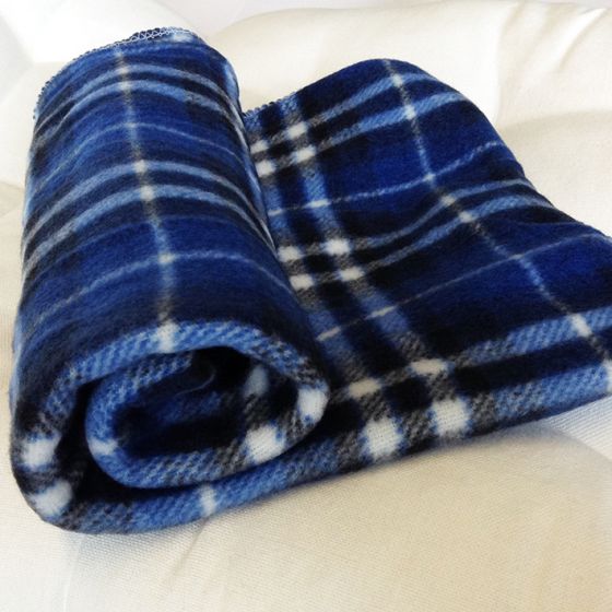 checkered fleece blanket